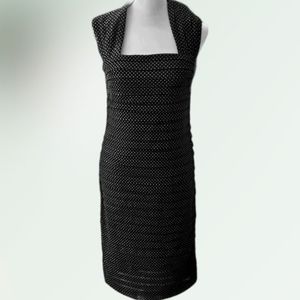 Polka-dot Dress- Black & White Adriana Papell - 12